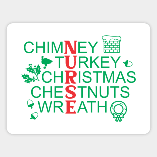 Nurse Christmas Present 3 - Xmas Gift Magnet